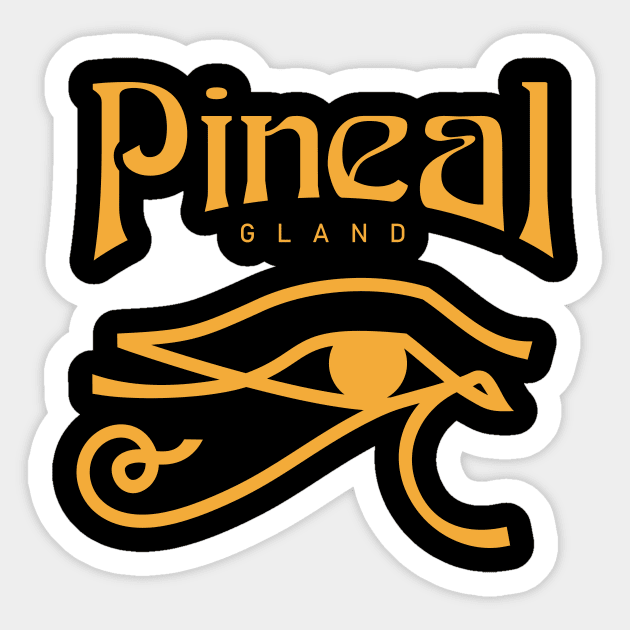 Eye of Horus - Pineal Gland Sticker by marieltoigo